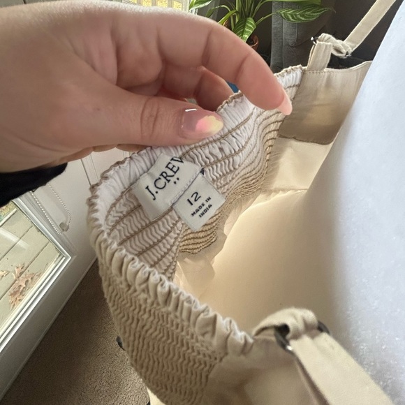 J. Crew Factory Squared Neck, Multi-tier, Neutral Color, Midi Dress - Picture 7 of 11